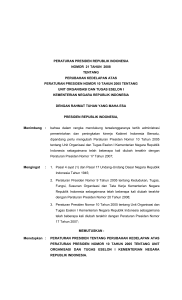 peraturan presiden republik indonesia
