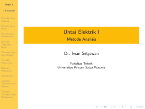 Untai Elektrik I