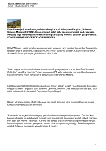 Jejak Kedahsyatan di Sorowako - Taman Nasional Bantimurung
