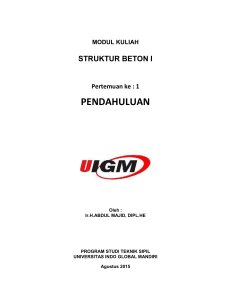 Kerugian Struktur Beton - UIGM | Login Student