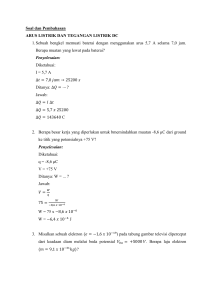 Soal dan Pembahasan ARUS LISTRIK DAN