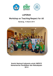 LAPORAN Workshop on Teaching Respect for All