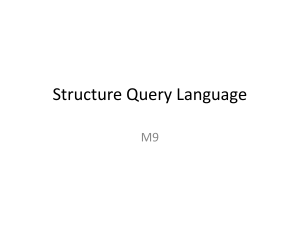 Structure Query Language