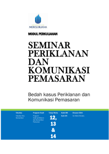 Modul Seminar ADV End Marcomm [TM13,14,15]