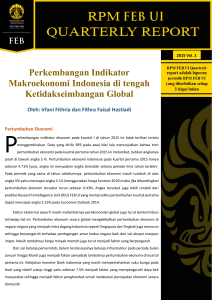 Perkembangan Indikator Makroekonomi Indonesia di