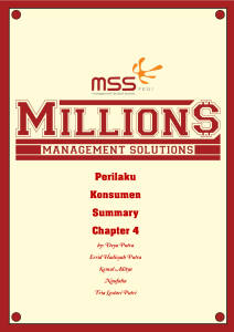 Perilaku Konsumen Summary Chapter 4