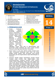 Bioindustri modul 14 - Universitas Brawijaya