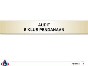 Draft PPT Audit Siklus Pendanaan