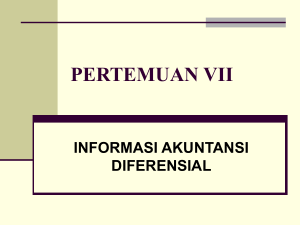 II. Manfaat Informasi Diferensial Dalam Pengambilan