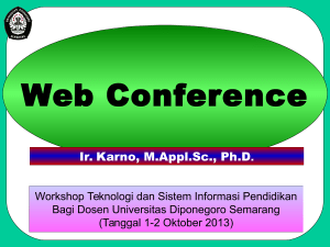 Pelatihan Web Conference 2013 - Elearning FPP