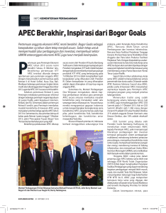 APEC Berakhir, Inspirasi dari Bogor Goals