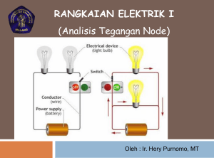 tegangan node Rangkaian Elektrik