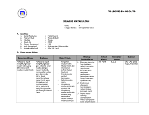 Satuan Acara Perkuliahan