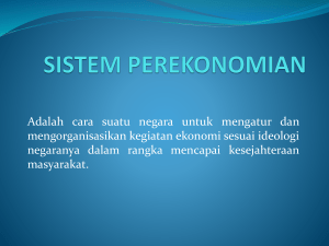 sistem perekonomian - e-learning SMAN 5 Mataram