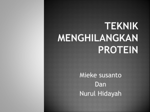 Teknik Menghilangkan Protein
