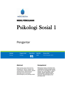 Modul Psikologi Sosial I [TM1]