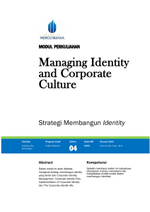 Modul Managing Identity and Organization Culture [TM4]