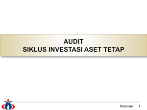 Draft PPT Audit Siklus Investasi Aset Tetap