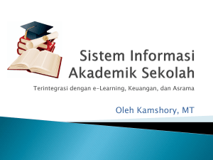 Manfaat Sistem Informasi - Sistem Informasi Akademik Sekolah