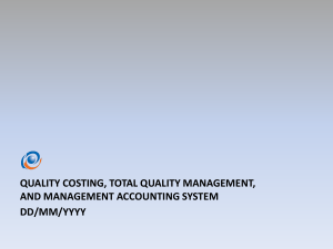 Pengertian Kualitas - Akuntansi Manajemen Strategis