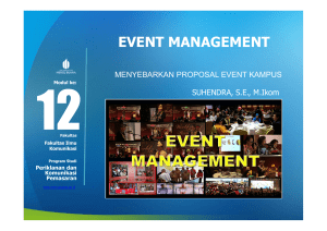 event management - Universitas Mercu Buana