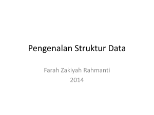 Pengenalan Struktur Data