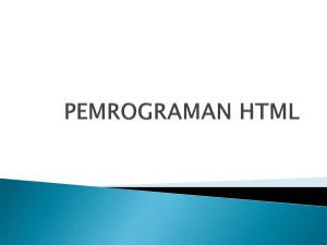 pemrograman html