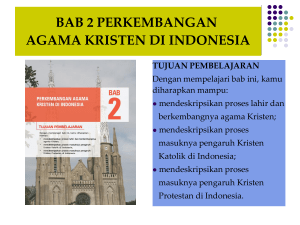 perkembangan agama kristen katolik di indonesia