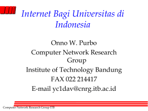 Internet Bagi Universitas di Indonesia