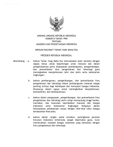 undang-undang republik indonesia nomor 8 tahun 1990 tentang