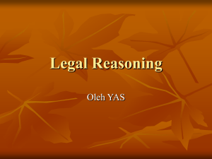 Legal Reasoning - Website Staff UI
