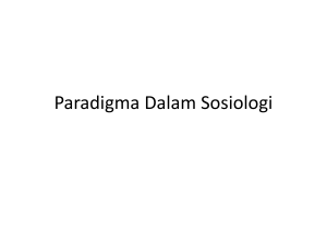 Paradigma Dalam Sosiologi