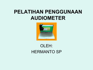 pelatihan penggunaan audiometer