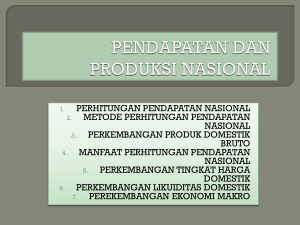 pendapatan dan produksi nasional