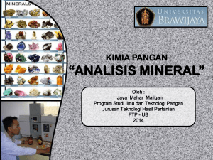 “ANALISIS MINERAL”