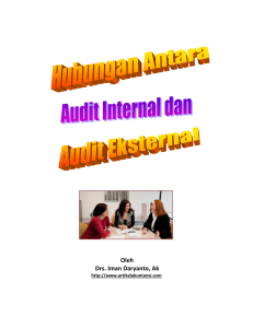 Hubungan Antara Internal dan Eksternal Audit