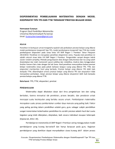 55 eksperimentasi pembelajaran matematika