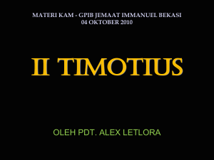 ii timotius - alexiusletlora.com