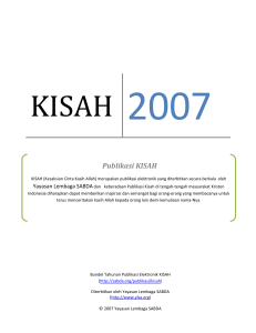 Publikasi KISAH - SABDA