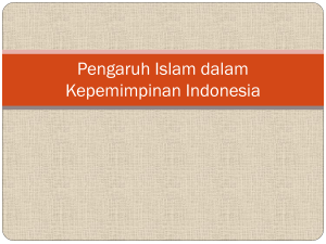Pengaruh Islam dalam Kepemimpinan Indonesia