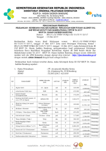 KEMENTERIAN KESEHATAN REPUBLIK INDONESIA Kesehatan