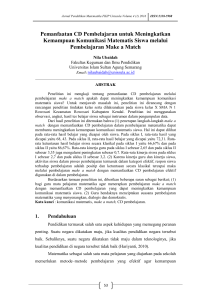 Jurnal Pendidikan Matematika FKIP Unissula Volume 4 (1) 2016