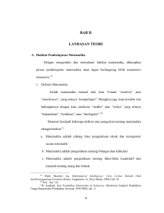 bab ii landasan teori - Institutional Repository of IAIN Tulungagung