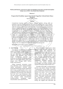 Model pembelajaran connectivism untuk meningkatkan pemecahan