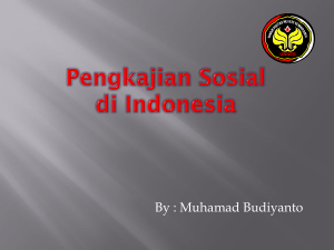 Pengkajian Sosial di Indonesia