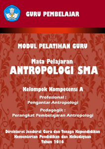 Antropologi - PPPPTK PKn dan IPS