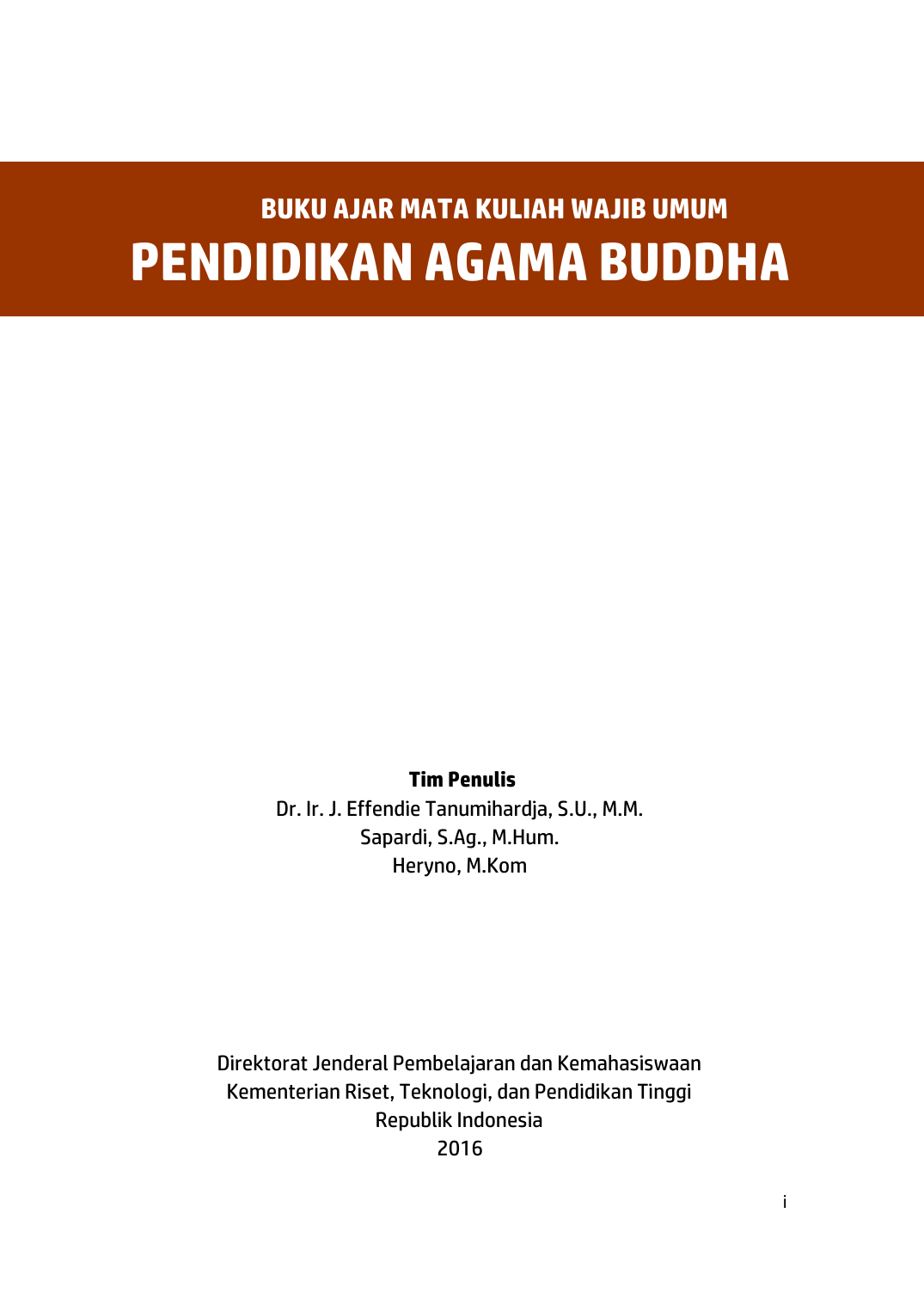 Pendidikan Agama Buddha