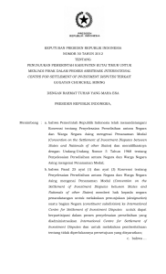 keputusan presiden republik indonesia nomor 30 tahun
