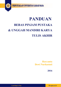 panduan - Perpustakaan UGM