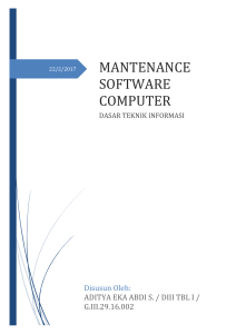 mantenance software computer